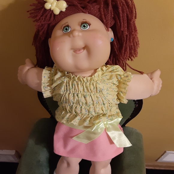 RARE CABBAGE PATCH GIRL DOLL EYELASHES- RED SIGNATURE 1978-2006 - Picture 4 of 9